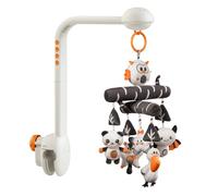 TUMAMA Giostrina Culla Neonato, 3 in 1 carillon giocattolo con Rimovibile Pendente, Proiezione Luce Notturna, Musica e Rumore Bianco, Baby Mobile Giocattoli per Neonati 0 2 3 6 Mesi Regalo di Natale