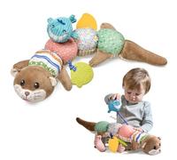 TUMAMA Kids Giocattolo Sensoriale a Forma di Lontra per Neonati, Giochi Tummy Time, Peluche con Suoni e Rumore di Carta, Peluche Giocattolo Giochi Bambini Regalo Neonato 0 3 6 9 Mesi