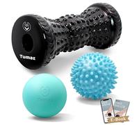 Tumaz Set Rullo Massaggio Piedi e Sfere di Massaggio con Skipy Ball,Lacrosse Ball, Rullo Massaggio-Design Ergonomico per Alleviare la Fascite Plantare, Dolore Muscolare Profondo e Superficiale