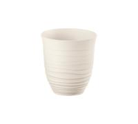 Guzzini Bicchiere Basso Tierra - 350 cc - Ø9xh9,5 cm - riciclando 3,3 bottiglie - Bianco latte