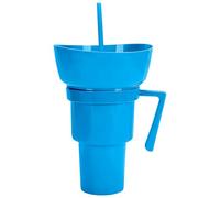 Tumbler Con Ciotola Di Snack - Snack Tray Per | Tumbler Popcorn Bowl | Porta Di Cibo A Prova Di Perdite Contenitore Per Bere Per Patatine Fruit Da Frutta Per Succo Di Popcorn Succo Di
