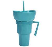 Tumbler Con Ciotola Di Snack - Snack Tray Per | Tumbler Popcorn Bowl | Porta Di Cibo A Prova Di Perdite Contenitore Per Bere Per Patatine Fruit Da Frutta Per Succo Di Popcorn Succo Di