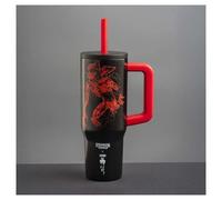 Tumbler con Manico e Cannuccia Effetto Luminsescente Bialetti Stranger Things 90