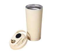 Tumbler di caffè - Coppa d'acqua in acciaio inossidabile da 6,69x2,56 pollici per manico, fodera in ceramica con bere diretta, bottiglia portatile per pendolarismo, viaggio, campeggio, idratazione quo