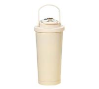 Tumbler di caffè - Coppa d'acqua in acciaio inossidabile da 6,69x2,56 pollici per manico, fodera in ceramica con bere diretta, bottiglia portatile per pendolarismo, viaggio, campeggio, idratazione quo