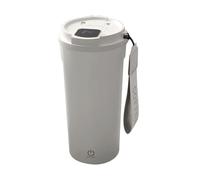 Tumbler elettrico da 400 ml con cannuccia, da caffè automatica con coperchio, per bevande al latte in polvere, fiocchi d'avena, viaggi, casa, campeggio, picnic, attività all'aperto