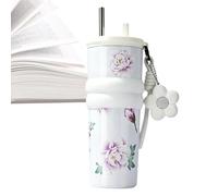 Tumbler In Acciaio Inossidabile 710 ml Riutilizzabile Con Coperchio E