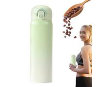 Tumbler - Thermmos Coffee Takeaway Tumbler 17OZ Modern Spill-Resistant Thermal Vacuum Water Bottle for Hot And Beverage Gradient Color Reusable Stainless Steel