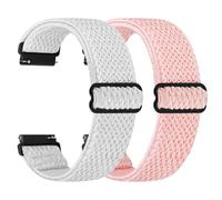 TumCez Regolabile Elastico Sgancio Rapido Cinturino Orologio in Nylon,18mm 19mm 20mm 22mm 24mm Cinturino per Samsung/Garmin/Fossil/Amazfit/Huawei/Xiaomi/Suunto Orologio per Uomo Donna