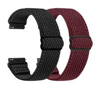 TumCez Regolabile Elastico Sgancio Rapido Cinturino Orologio in Nylon,18mm 19mm 20mm 22mm 24mm Cinturino per Samsung/Garmin/Fossil/Amazfit/Huawei/Xiaomi/Suunto Orologio per Uomo Donna