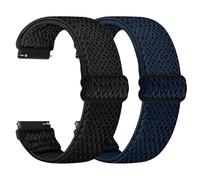 TumCez Regolabile Elastico Sgancio Rapido Cinturino Orologio in Nylon,18mm 19mm 20mm 22mm 24mm Cinturino per Samsung/Garmin/Fossil/Amazfit/Huawei/Xiaomi/Suunto Orologio per Uomo Donna