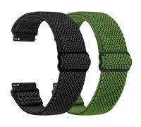 TumCez Regolabile Elastico Sgancio Rapido Cinturino Orologio in Nylon,18mm 19mm 20mm 22mm 24mm Cinturino per Samsung/Garmin/Fossil/Amazfit/Huawei/Xiaomi/Suunto Orologio per Uomo Donna