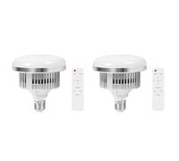 Tuminfar 2X Lampadine per Illuminazione Fotografica A LED da 85 W con Attacco E27 e, Lampadina Dimmerabile per Luce Diurna per Softbox da Studio Fotografico