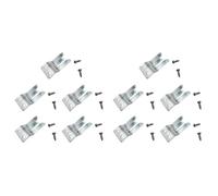 Tuminita 10X Mic-Supporto/Clip in Metallo - Vite per Radio CB/Ham - MH2