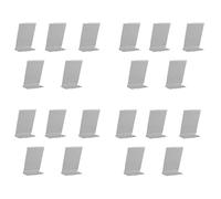 Tuminita 20PZ Acrilico Display Volantino Stand Contatore Menu Bacheca nel Plastica Porta College per Poster Aziendali