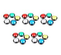 Tuminita 25X Buttons 60mm Dome Pulsante LED da 2,36 Pollici con Micro-Interruttore per Console per Videogiochi Machine