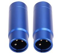 Tuminita 2X Adattatore di Alimentazione Phantom di Microfono Mixer Audio per Microfono A Condensatore 48V Adattatore per Microfono XLR 3,5 mm Blu