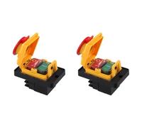 Tuminita 2X Interruttore Elettromagnetico Interruttore A Pulsante Magnetico KJD12 16A 250V Interruttore di Protezione da Sovraccarico e Sottotensione per Elettroutensile