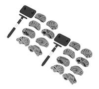 Tuminita 2X Lavavetri per Auto, Strumento per La Pulizia del Vetro del Parabrezza Manico Estensibile nel Alluminio con Coperture nel Microfibra da 8 Pezzi