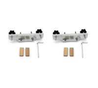 Tuminita 2X Morsetto per Ponte per Chitarra nel Metallo Strumento per Legare il Ponte per Chitarra nel Lega di Alluminio per Liutai con Strumenti per Liutaio