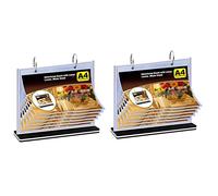 Tuminita 2X Supporto per Menu Un Fogli Mobili A4 Supporto da Tavolo Multipagina Menu per Rack Supporto per Menu Supporto