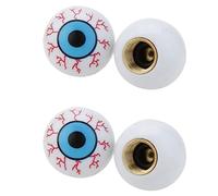 Tuminita 4Pcs Tappi Coprivalvole per Cappucci Coprivalvola Pneumatici Smile Face/Tappi Valvola/Valvola Ruota/Pneumatici per Auto Motos Bike