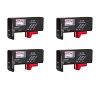 Tuminita 4X BT-168 AA/AAA/C/D/9V/1.5V Batterie Batteria un Universale il Misuratore con Codice Colore Indica Volt Tester Checker BT168
