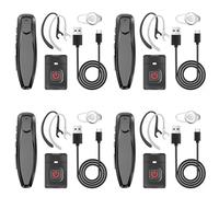 Tuminita 4X Walkie Talkie Wireless Bluetooth PTT Auricolare Auricolare Spina K Vivavoce per Microfono Cuffia -888S K5