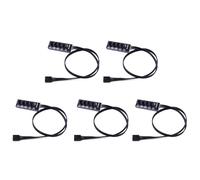 Tuminita 5pz 40 cm da 1 Un 5 4 Pin TX4 PWM Fan CPU HUB Splitter PC Case Chasis Cooler Prolunga Controller Controller