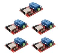 Tuminita 5X LAN Interruttore di Ritardo Scheda Relè Ethernet 2 Vie Modulo Server Modulo Controller/Udp