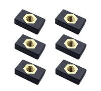 Tuminita 6 Pz M6 Rame Dado Scorrevole Montaggio Laterale Scivolo Binario da Pesca Pole Supporto Base di Montaggio per Kayak Barca Canoa
