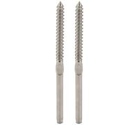 Tuminita 60 Paia LeftandRight Mano Discussione per 1/8 di Pollice Ringhiera Delle Scale Deck Ringhiera per Legno Messaggio Un Vite Swage