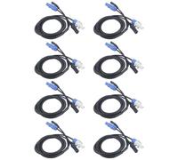 Tuminita 8X Powercon Combinazione di Spina Powercon e di Segnale XLR per il Transito del Segnale di Connessione All'Alimentazione (A)