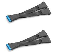 Tuminita Scheda Madre da 4 Pezzi USB 3.0 19PIN Header 1 Un 2 Extension Splitter Cable, 12cm 19Pin Extension Header Interno Adattatore