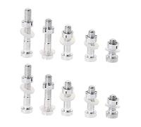 Tumintu 10 Pezzi M2.5 Bullone Dado Rondelle Set Giradischi Cartuccia Testina Stilo Montaggio Vinile LP Giradischi