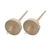 Tumintu 2 pezzi Drop Spindle per filare di lana Top Whorl Drop Spindle utensili in legno intagliati a mano per principianti