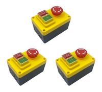 Tumintu 3X KJD17D 250V 16A Interruttore A Pulsante Elettromagnetico Interruttori di Arresto di Emergenza per Utensili Elettrici e Attrezzature per Macchine Utensili