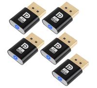 Tumintu Displayport - Connettore fittizio DP Virtual Display Adapter DP Dummy Plug EDID Headless Ghost Emulator Accessori per PC 5pcs
