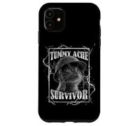 Tummy Ache Survivor Funny Cat Dramatic Lightning Band Custodia per iPhone 11