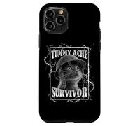Tummy Ache Survivor Funny Cat Dramatic Lightning Band Custodia per iPhone 11 Pro