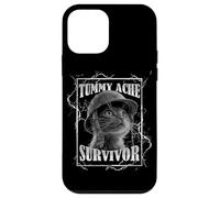 Tummy Ache Survivor Funny Cat Dramatic Lightning Band Custodia per iPhone 12 mini