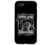 Tummy Ache Survivor Funny Cat Dramatic Lightning Band Custodia per iPhone SE (2020) / 7/8
