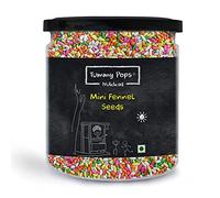 Tummy Pops | Colourful Sugar Coated Saunf Small | Mukhwas Mouth Fresheners | Mini Fennel Seeds - 400 gm Jar