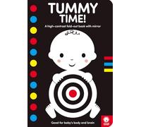 Tummy Time!: A High-Contrast Fold-Out Book with Mirror for Babies