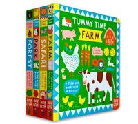 Tummy Time Collection 4 Books Set By Louise Lockhart (Farm, Safari, Park & Forest)