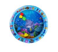 Tummy Time Water Mat - Crawling Activity Pad | Round Sensory Inflatabl