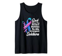 Tumore alla tiroide Consapevolezza Nastro Chemo Fede Soldati Dio Canotta