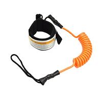 Tumotsit Cinghia a bobina - Cinghia alla caviglia a spirale | Corda per gamba con polsino regolabile per coscia, spessore 6 mm, adatta a tutti i tipi di tavole da surf