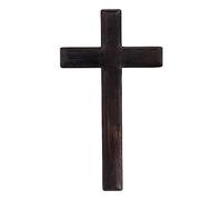 Tumotsit Croce in legno nero - con croce in legno per benedire - Croci adesive portatili per sala preghiera mano, decorazione chiesa per la casa, regali meditazione