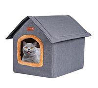 Tumotsit Cuccia per gatti per interni - Cuccia portatile per cani per la casa, i viaggi, il campeggio - Comodo alloggio per animali di piccola taglia, per cani, conigli, gattini, amici cuccioli